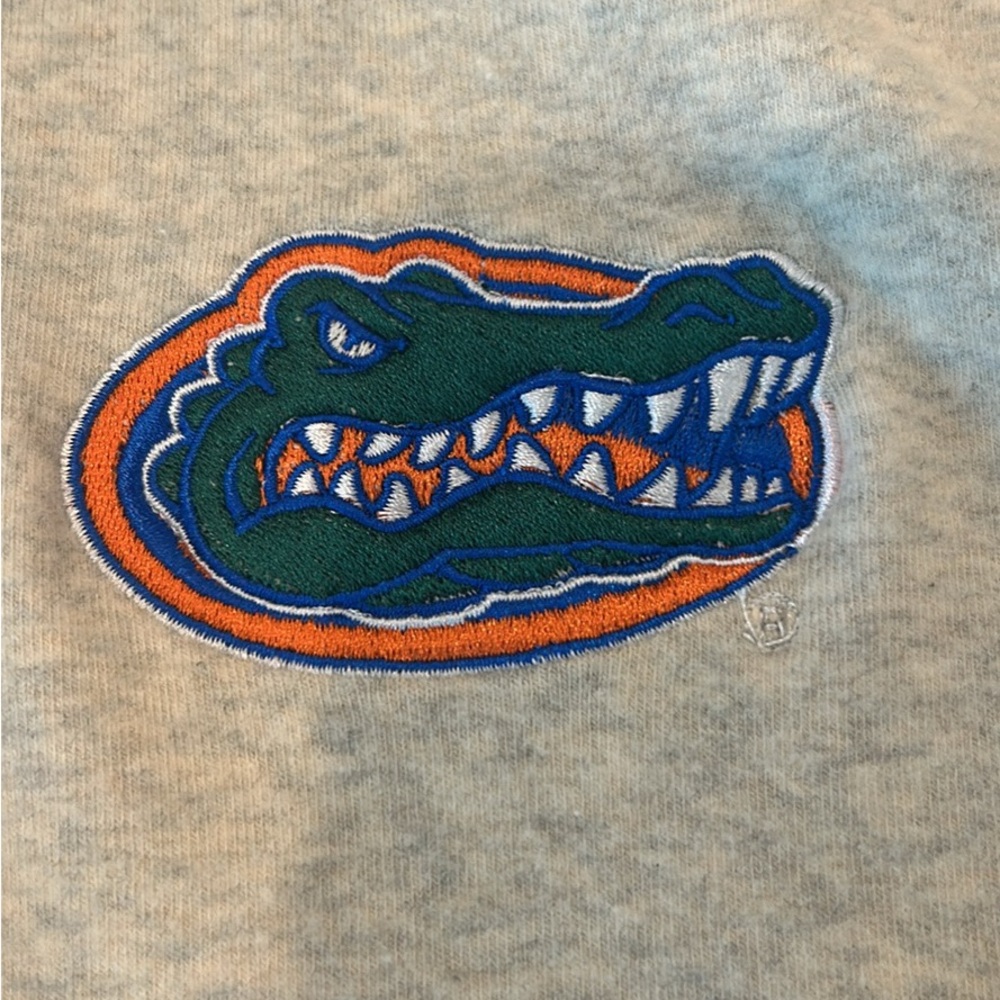 Gray Quarter-Zip Pullover with Gator Logo - Picture 2 of 6